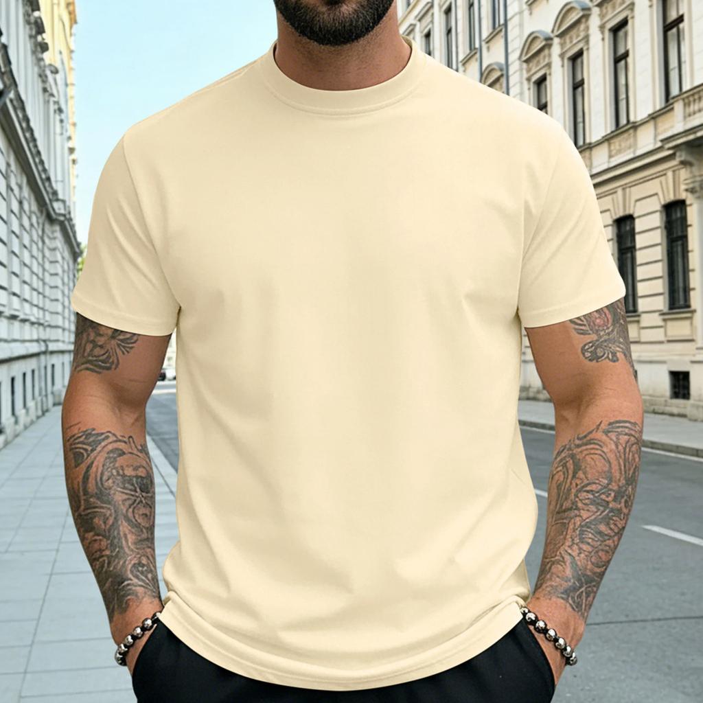 Men's Summer Short-sleeve Quick-drying T-shirt Undershirt Top