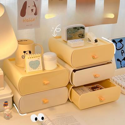 Drawer Desktop Storage Box Office Desk Storage and Organizing Artifacts Dormitory Desk Bedside Stationery Storage Cabinet