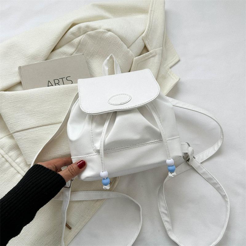 Women Retro Commuter Versatile Casual Chain Decorated Small Backpack