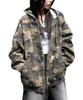 WEGO Hooded Oversized Korean Size Pattern 1 Workers' Blouson, Outerwear, Zip-Up Hoodie, Streetwear, Style, Fall/Winter Clothes, Gift, Women's, F,