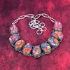 Orange Spiny Oyester Handmade Gemstone Necklace, 925 Solid Sterling Silver Necklace Antique Jewelry, For Thanksgiving