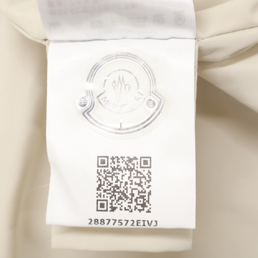 Moncler White Polyester Alfirk Long Coat Coat 1 beigeUsed