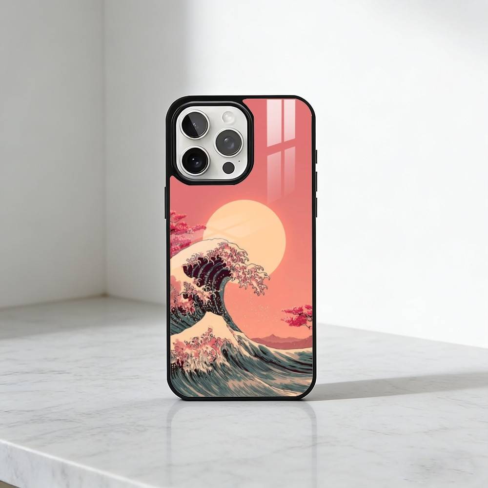 

The Great Wave Off Kanagawa Phone Case For iPhone17,16,15,14,13 Plus,Pro Max Magnetic For Magsafe Wireless Charging iPhone13PROMAX