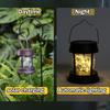 Retro Solar Powered Handheld Lantern Horse Shape Outdoor Waterproof Light for Garden Lawn Tree Fence Decorative Solar Lamp