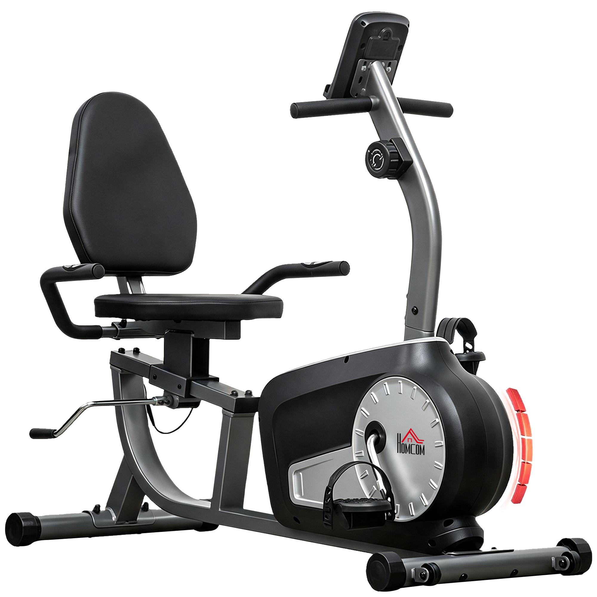 HOMCOM Exercise Bike, Magnetic Recumbent Bike
