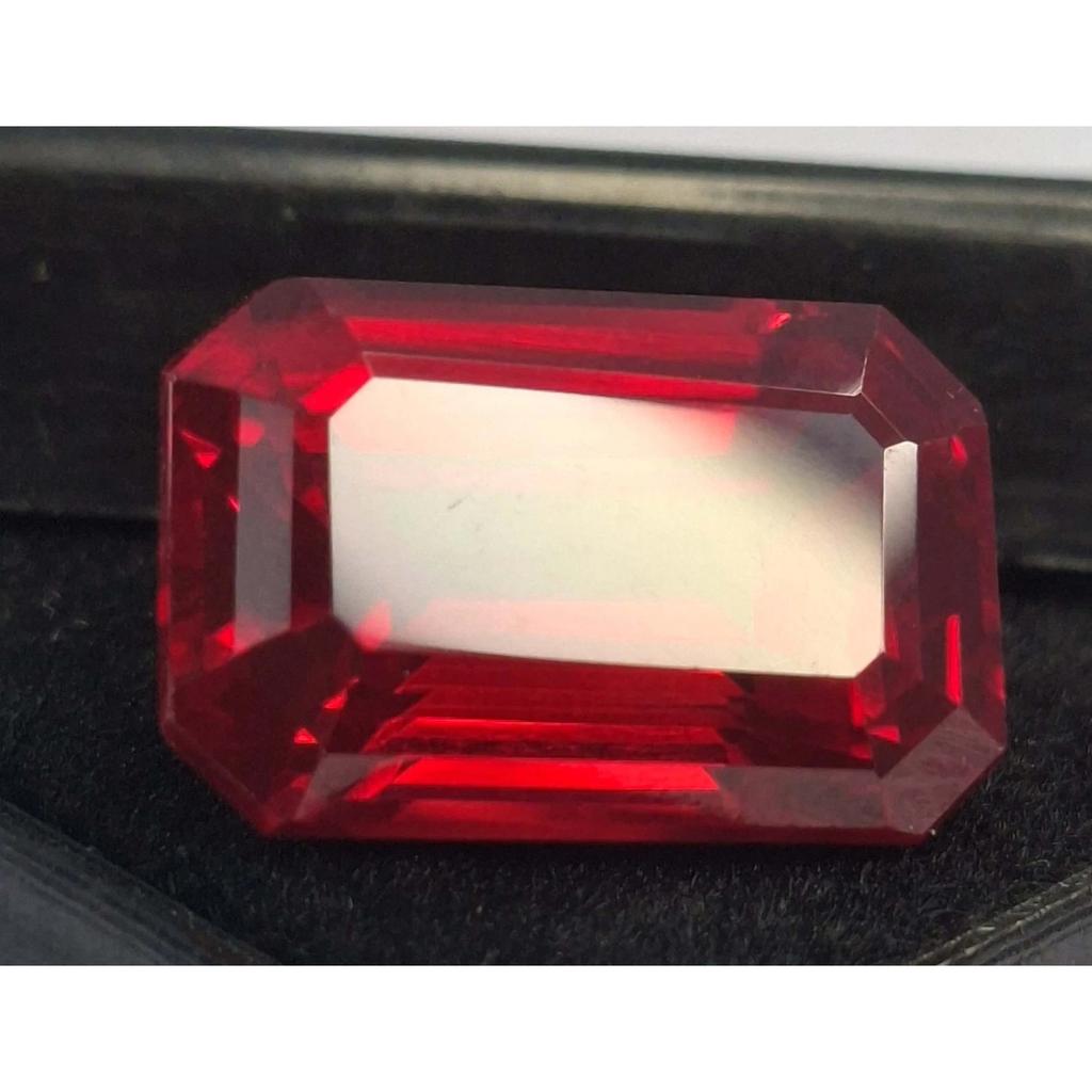 Certified Natural Red Ruby Mozambique Emerald Cut 15-17 Ct Stunning Gemstone