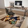 1pc Anime Teddy Bear Print Chair Mat - Anti-Slip Office Rug for Home Decor, Suitable for All Seasons and Perfect as a Gift.C013