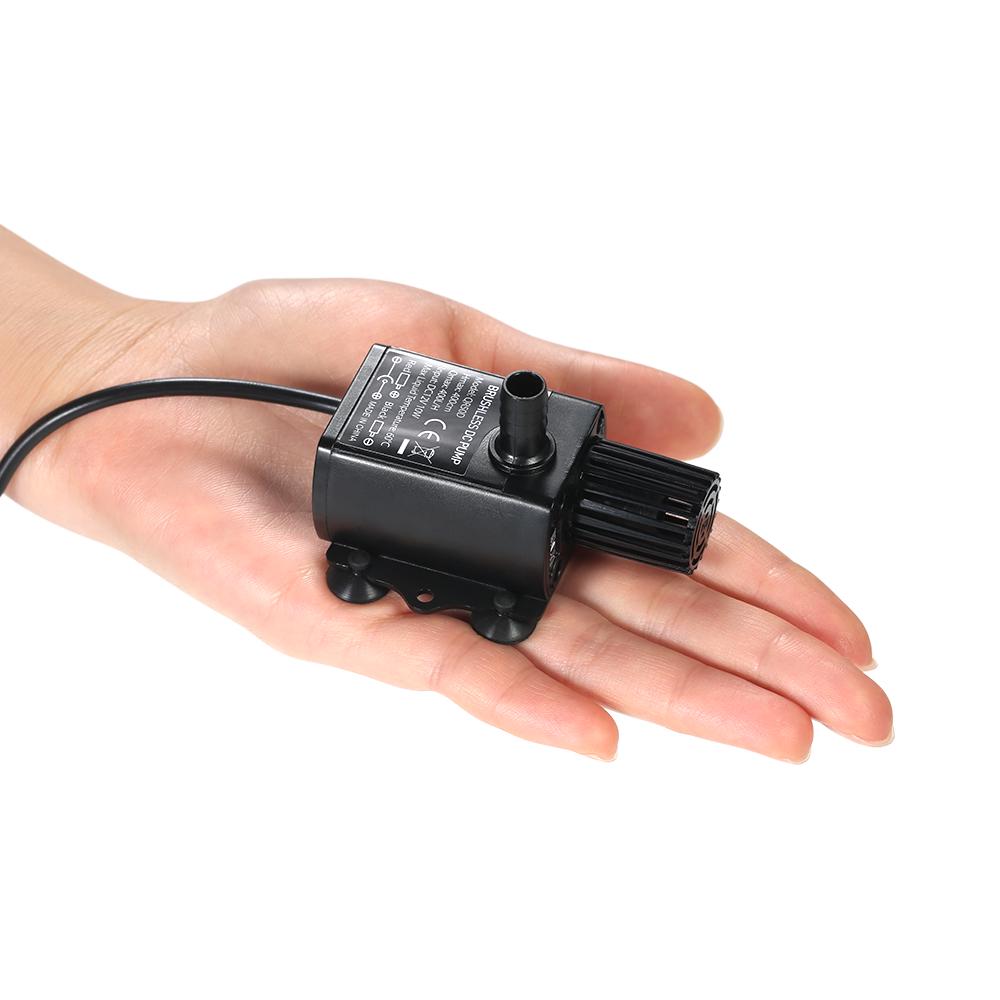 Decdeal Ultra-Quiet Mini Dc12V 6W Brushless Water Pump With 5.5*2.1Mm Female Waterproof Submersible Fountain Aquarium Circulatin