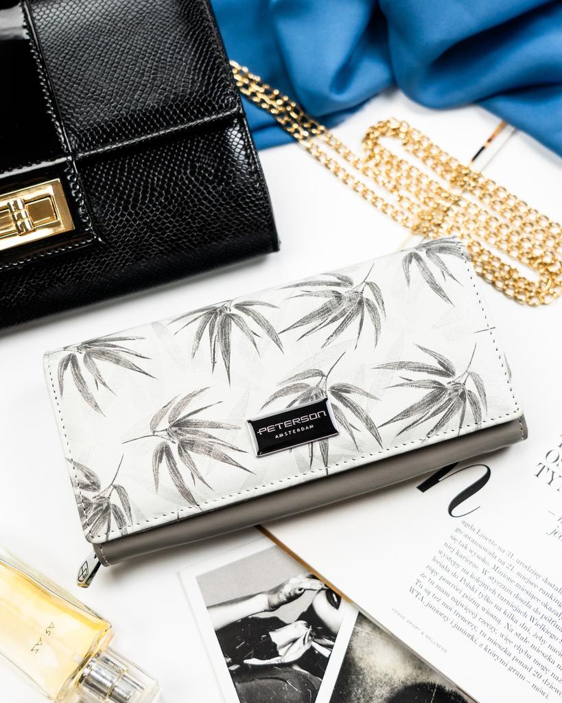 Women's wallet leather+PU PTN PX20-1-NPK-4504 White