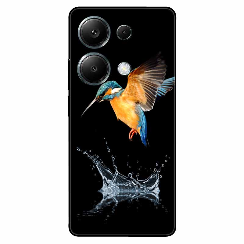 For Redmi Note 13 Pro 4G Case Global Silicon Fashion Space Wolf TPU Painted Coque Funda for Xiaomi Redmi Note 13Pro 4G Cover