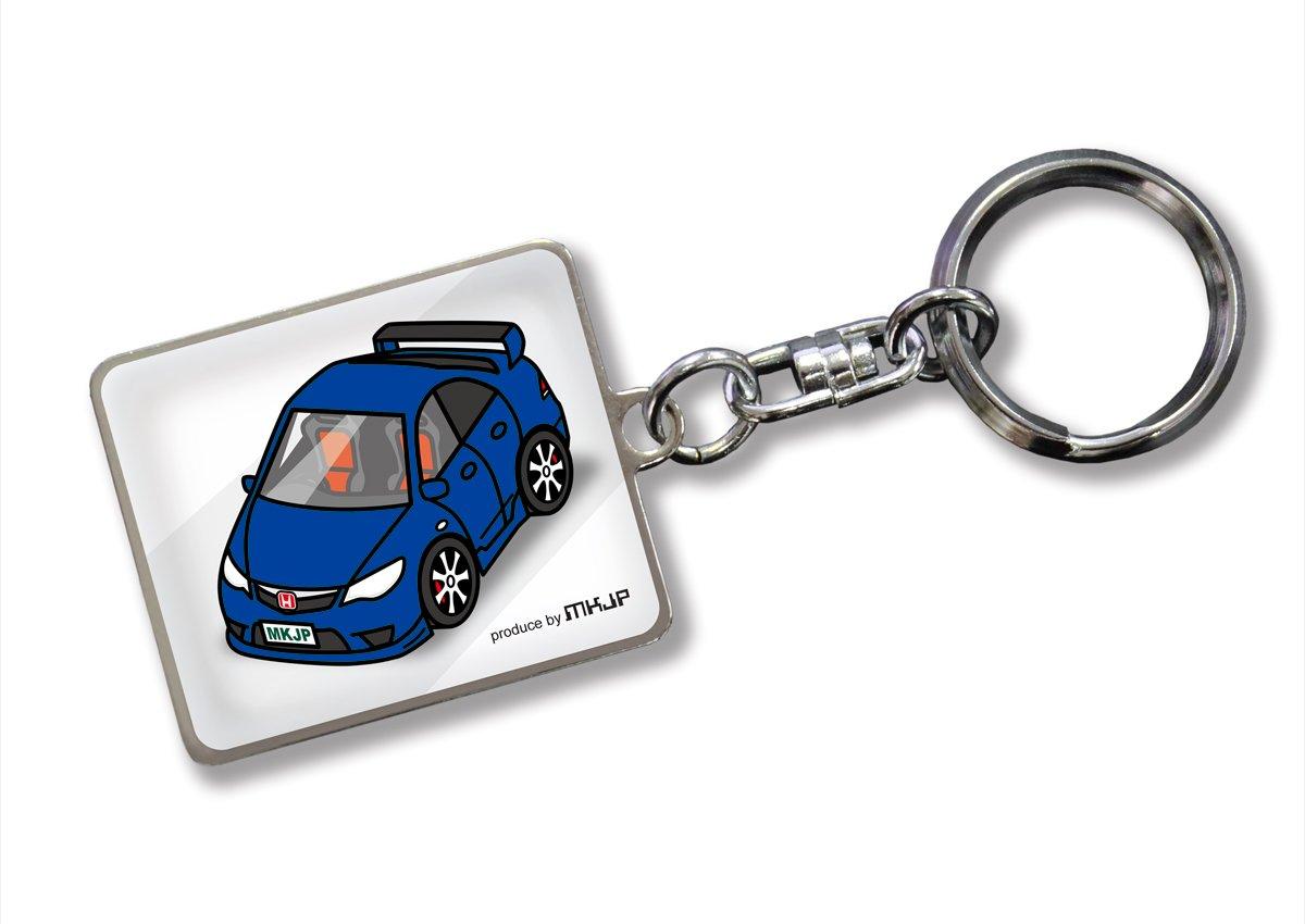 

Custom Keychain Honda Civic Type R FD2 White Car Blue [MKJP] Base Color