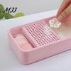 Polymer Clay Cutter Anti-stick Tool Cornstarch Tapper Box for Clay, Powder Container with PLA Removable Filter & Brush,