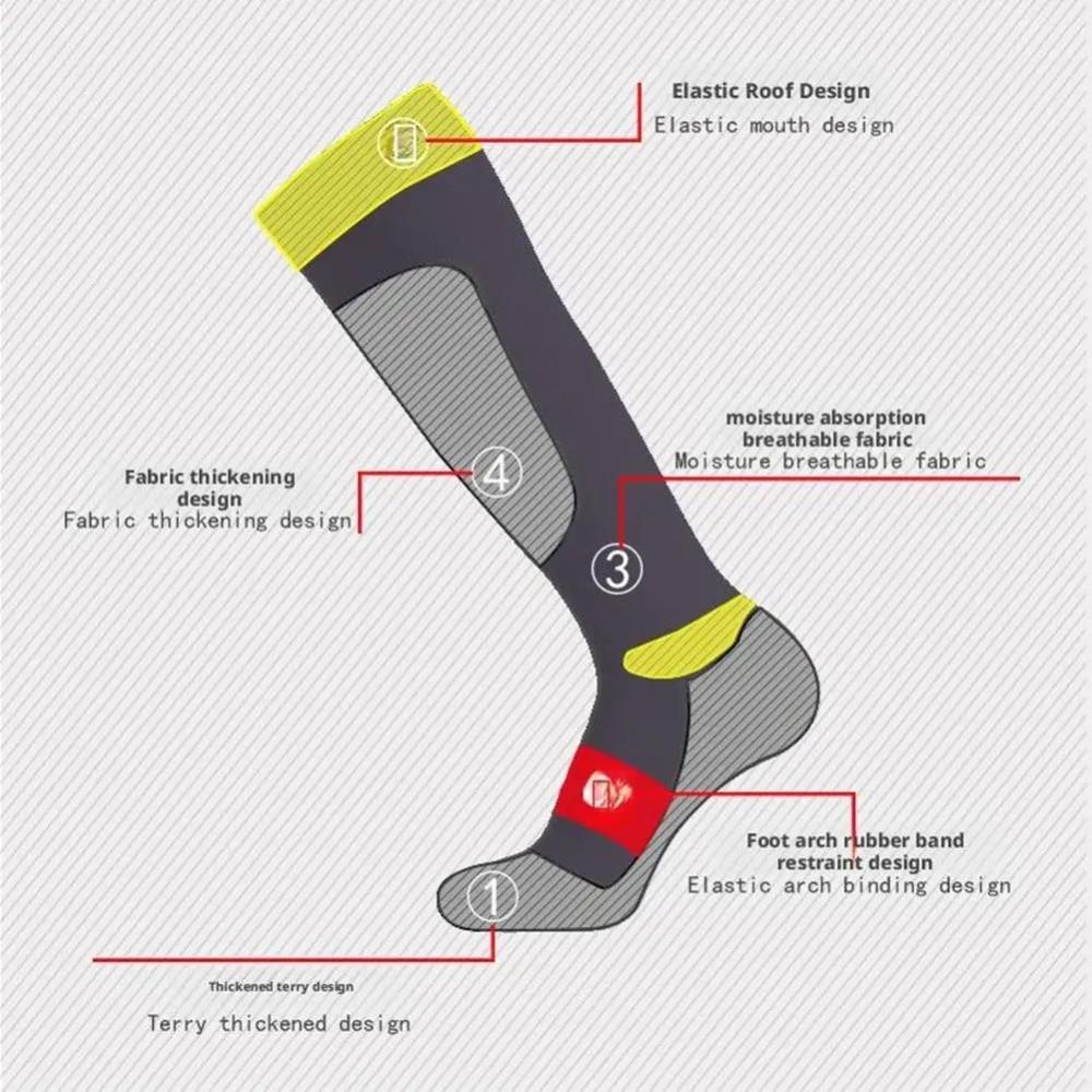 Breathable Winter Ski Socks Warm Snowboard Stockings Fashion Compression Socks  for Winter Sports