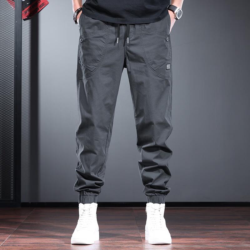 Jie Lei Nuo Men s Trendy Elastic Casual Jogger Pants 2XL
