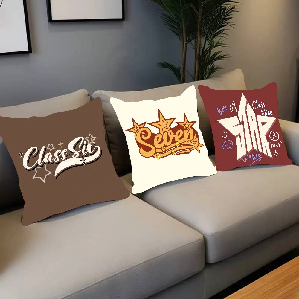 Classic Star Print Pillow Case Home Decor Throw For Sofa Bed Car Room Decor Gift Idea