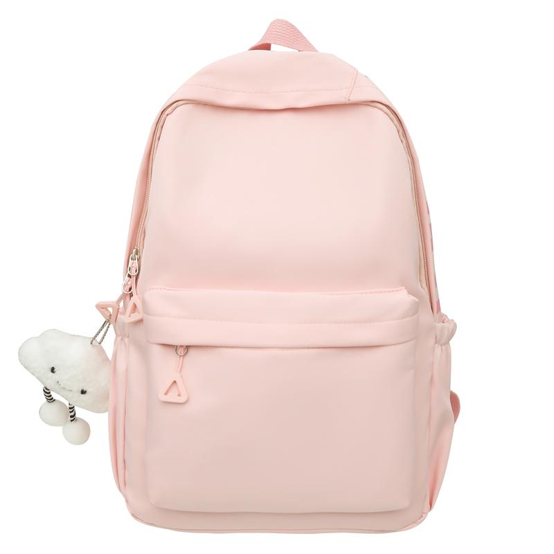 Сплошной цвет Студенческая сумка Женский рюкзак для кампуса Маленький рюкзак — фото 18