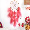 Feathered Dreamcatchers Craft Pendants with Flamingo Charm for Home Decors and Weddings Party Wall Hanging Ornament Top Sale