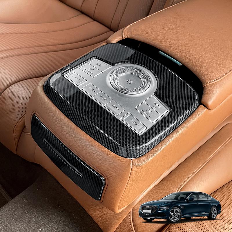 Automotive Seat Rear Drain Cup Holder Frame Cover Trim ABS Material For Genesis G80 RG3 -2025 LHD/RHD Interior Accessories