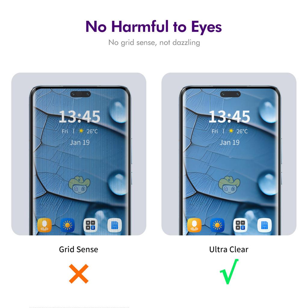 ENKAY HAT PRINCE For Honor 100 Pro 5G/Huawei Enjoy 70X Privacy Screen Protector 3D Curved Screen Film with Installation Tool