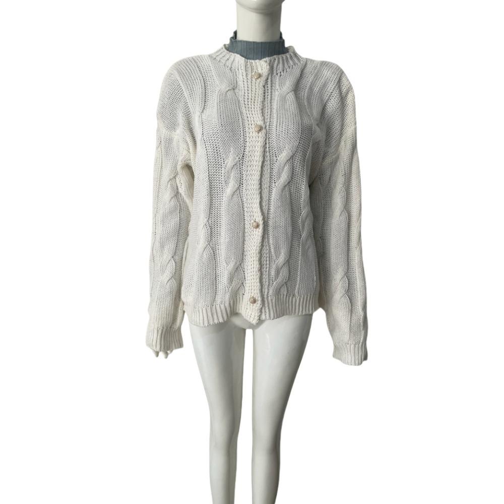 New Autumn and Winter Sweater, Women's Thick-knit Knit Cardigan, Short Loose Button Coat