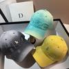 H standard fashion spray color baseball cap fashion personality hole washed cap outdoor casual riding hat