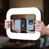 New Handheld Ring LED Rechargeable Fill light Portable Mobile Phone Live Broadcast Photography Desktop Rabbit Cage Selfie Light