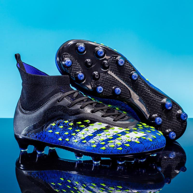 Scarpe da Calcio High-Top per Ragazzi e Ragazze Ag Chiodi Lunghi Tf Chiodi Spezzati Scarpe da Allenamento per Competizione