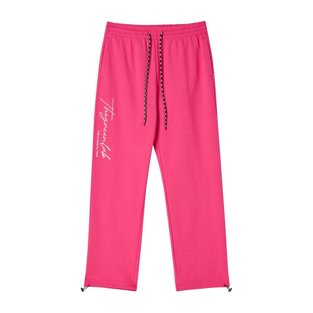 THE GREEN LAB Oversized String Jogger Pants [Pink]