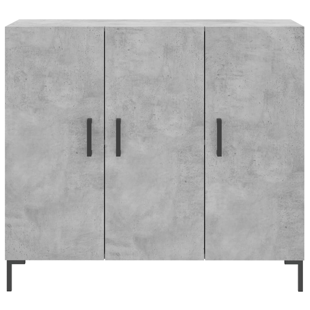 Sideboard Concrete Grey 90 x 34 x 80 cm Particleboard