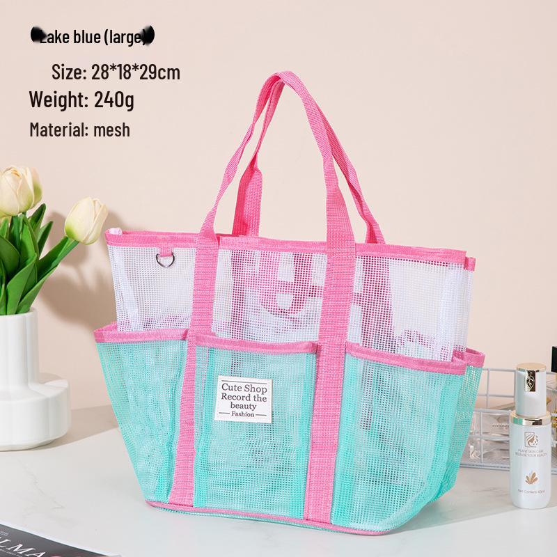 Women's Large Capacity Waterproof Multi-Pocket Mesh Makeup & Toiletry Travel Bag