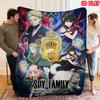 Spy Fake Family Print Flanelldecke, Hohe Qualität, Bequem für alle Jahreszeiten, Heimdekoration, Wärme und Komfort