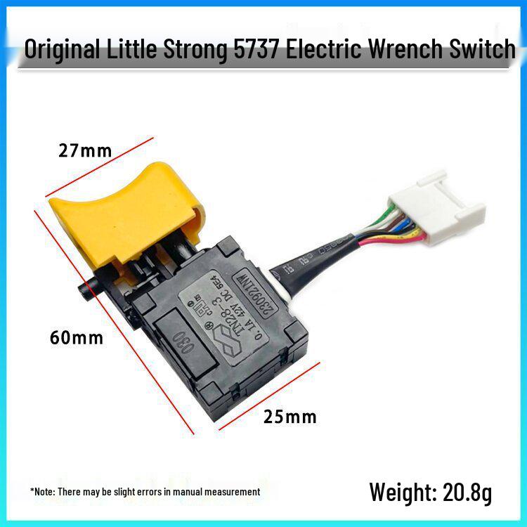 Xiaoqiang 5737 Brushless Impact Electric Wrench with 7-Wire Switch & Accessories