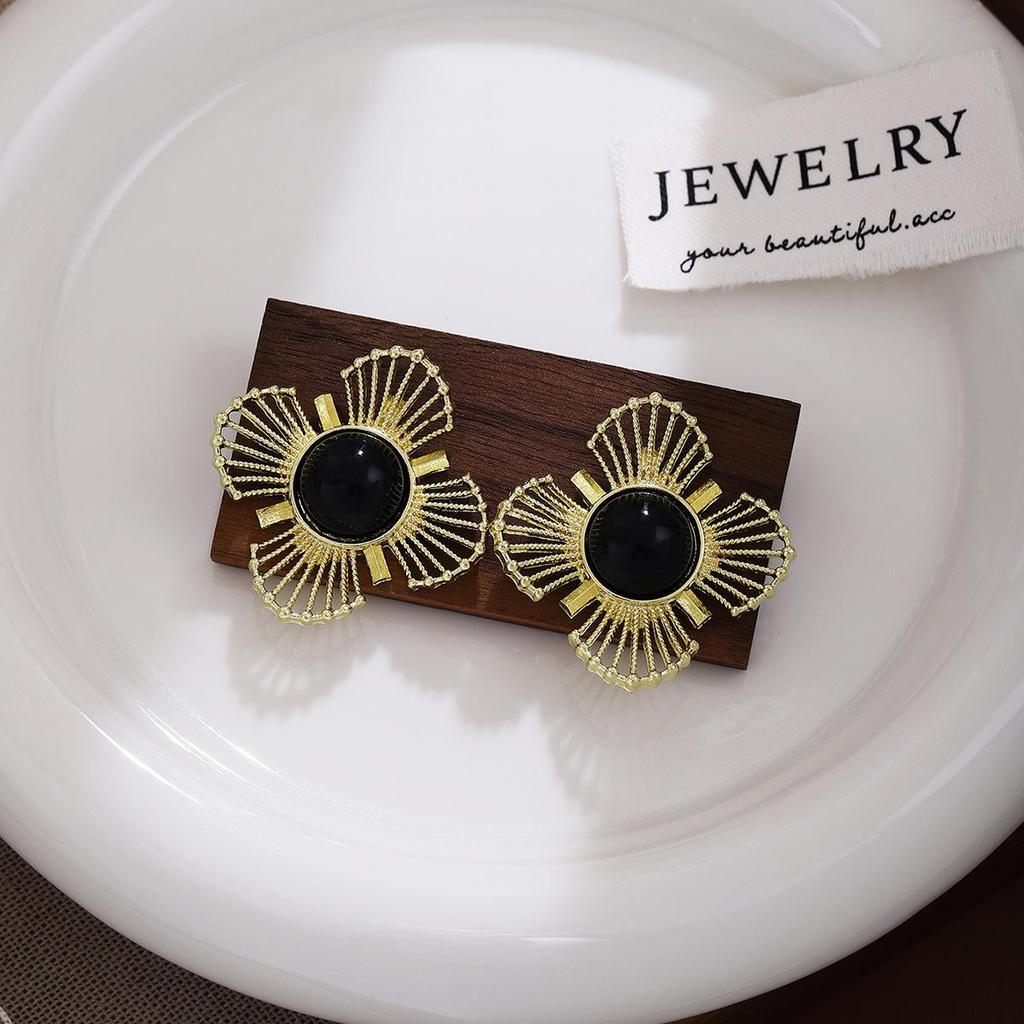 Pendientes Vintage de Estilo de Corte con Pedrería y Esmalte - Exquisita Joyería de Plata 925