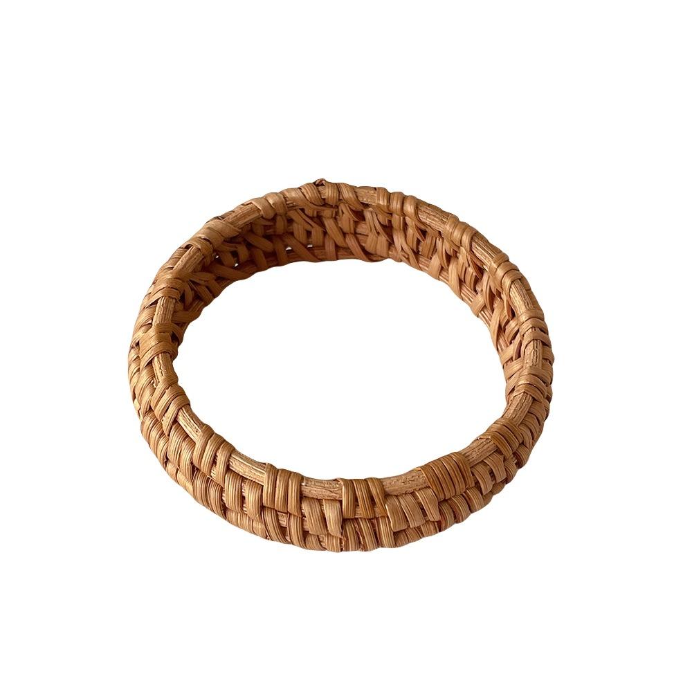 Simple Rattan Woven Bracelet Classic Bohemian Braided Bracelet Creative Ethnic Style Bangle  Beach