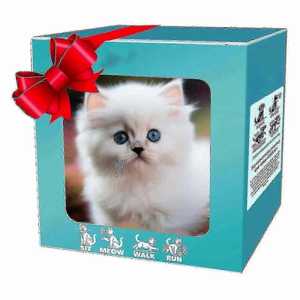 Peluche Interactive Chaton Robotique Doux pour Enfants avec Activités Amusantes