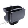 Tsuchiya Yac PF-393 Car Supplies, Drink Holder, USB Included, Compact W Drink, Black