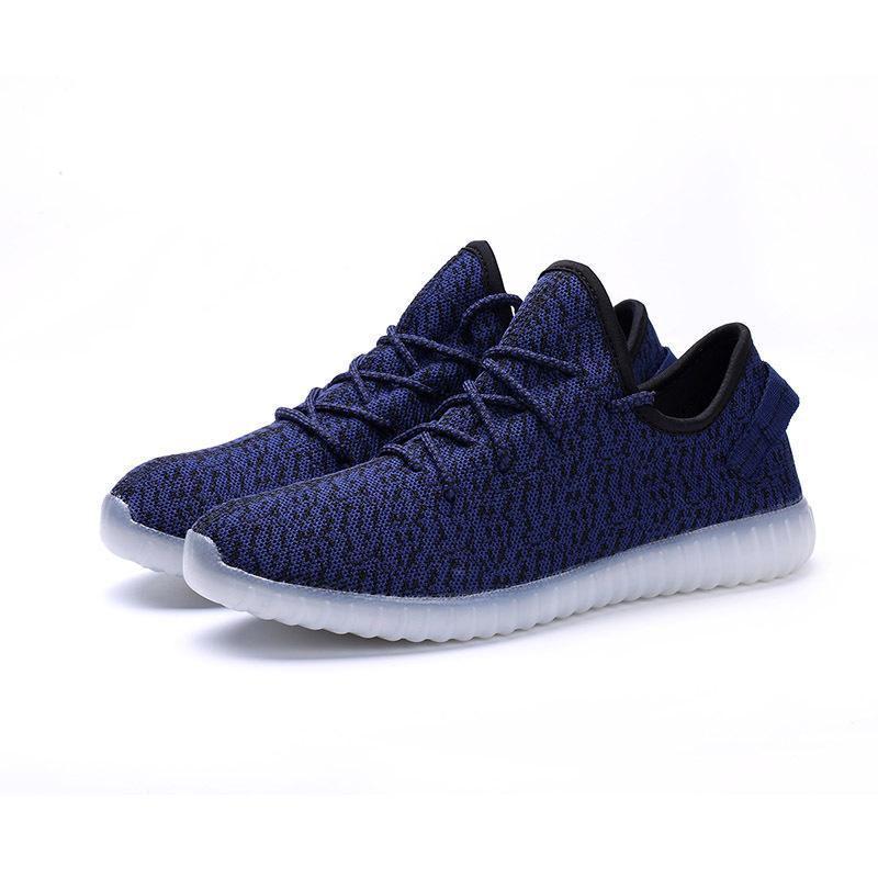 Women Unisex Men Breathable Sneakers Soft Strappy Athletic Led Light Shoes