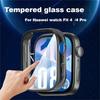 Tempered Glass Case For Huawei Watch Fit 4/4 Pro Smart Watch Case Screen Protector Bumper For Huawei Fit4 Cover Accesssories