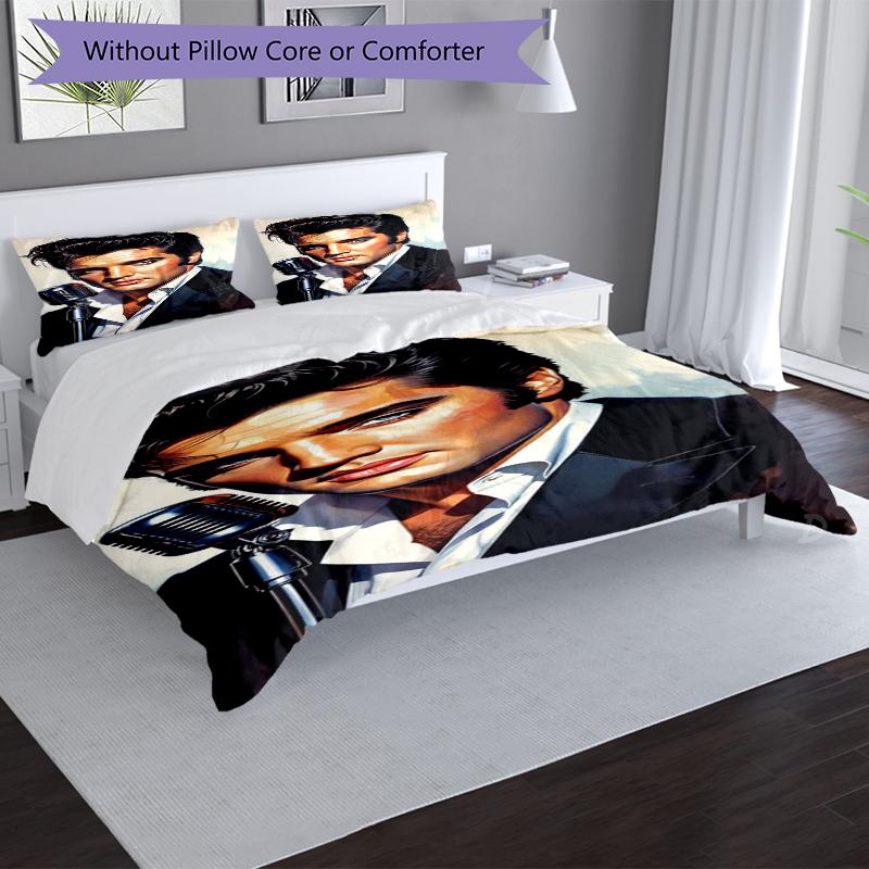 Rockstar Design Bett Bettwäsche Set 1 Bettbezug + 2 Kissenbezüge Weich Atmungsaktiv Haushalt Bettwäsche