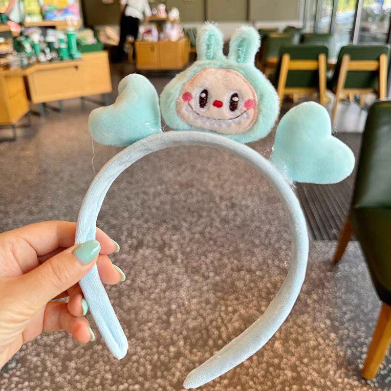 Bentiță de păr Kawaii Labubu Bentiță de păr Pluș Ac de păr Femei Boutique Accesorii de acoperământ