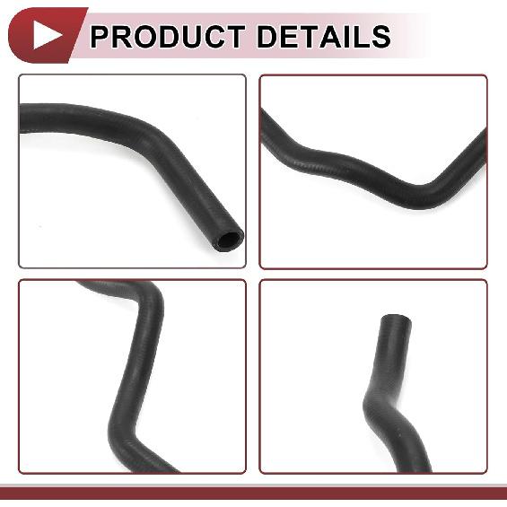 1 Pcs HVAC Heater Hose for Honda Civic 1.8L 2006-2011 Engine Coolant Water Inlet No.79721SNAA00 Black Rubber