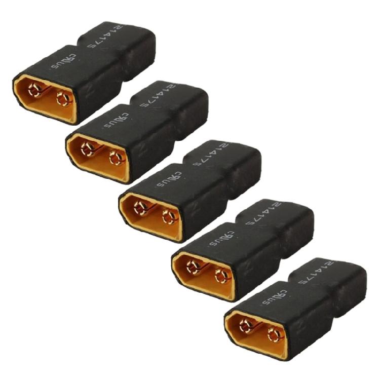 T Plug To XT60 Adapter For Remote Models Quick Connection High Current Durability Rubber Metal Construction
