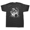 Octopus Playing Drums Drummer Drumming Musician Band T Shirts Graphic Streetwear Short Sleeve Birthday Gifts Summer T-shirt