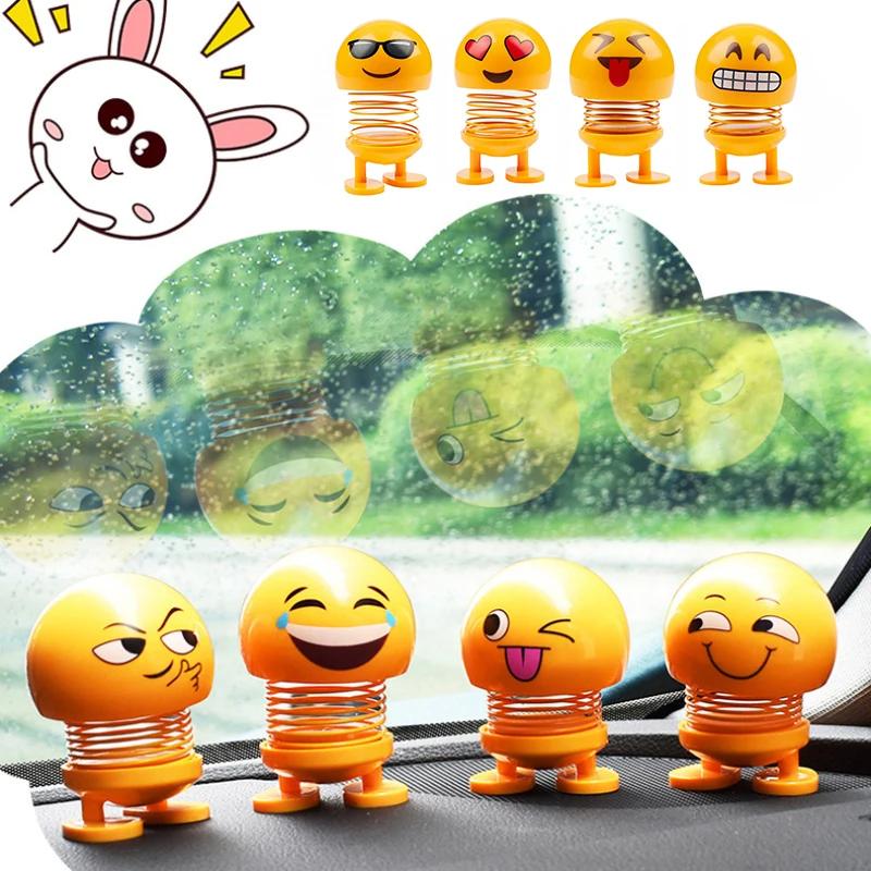 Cute Shaking Head Doll for Car - Fun Interior Ornament, Creative Sticker & Small Toy Accessory for Vehicle Dashboard Decoration
