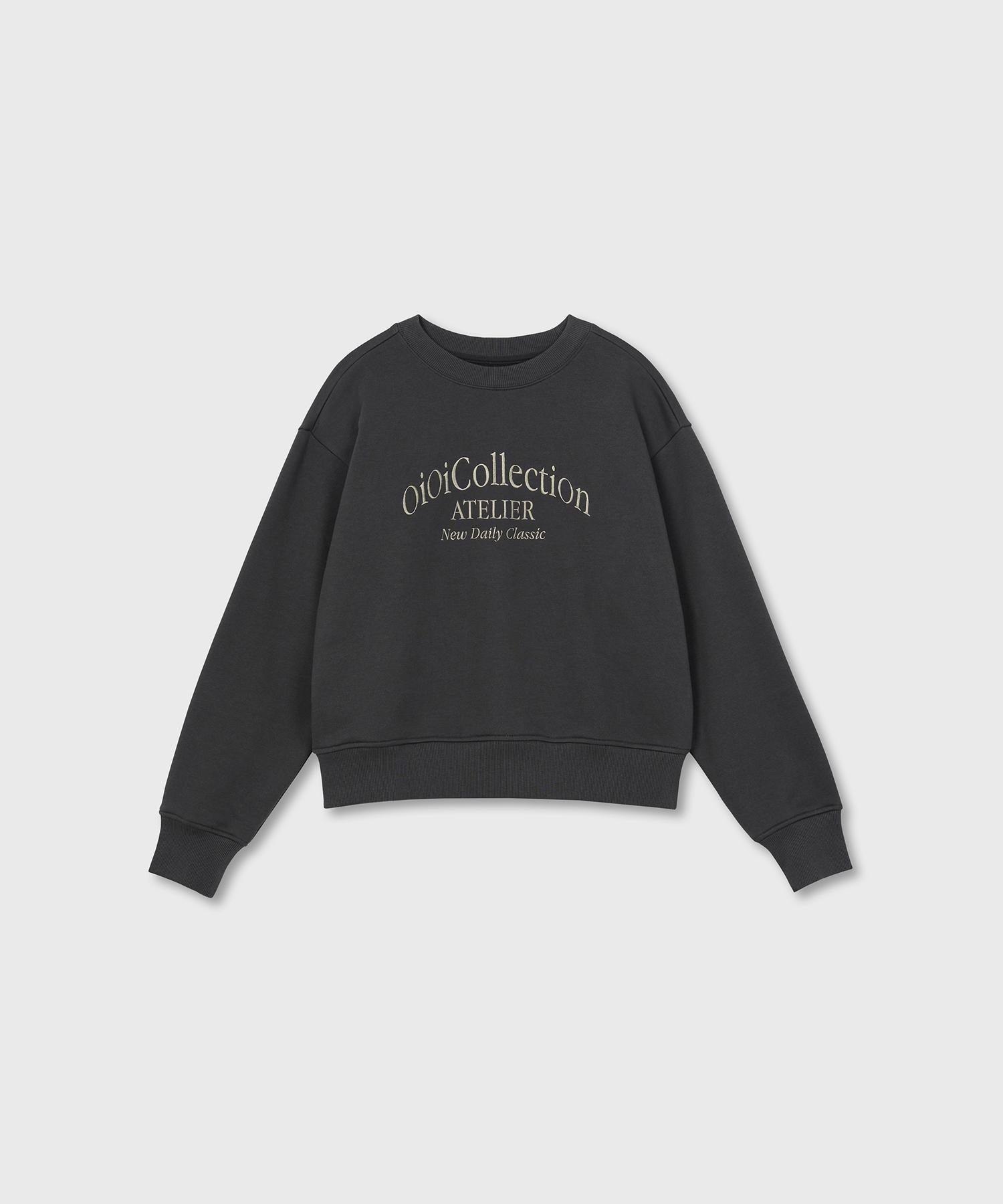 Свитшот Oioi Collection Atelier_Темно-серый M