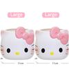 Hello Kitty Pen Holder Cute KT Pen Case Stationery Cartoon Storage Organizer Desktop Pencil Rack Cosmetic Brush Container Gifts