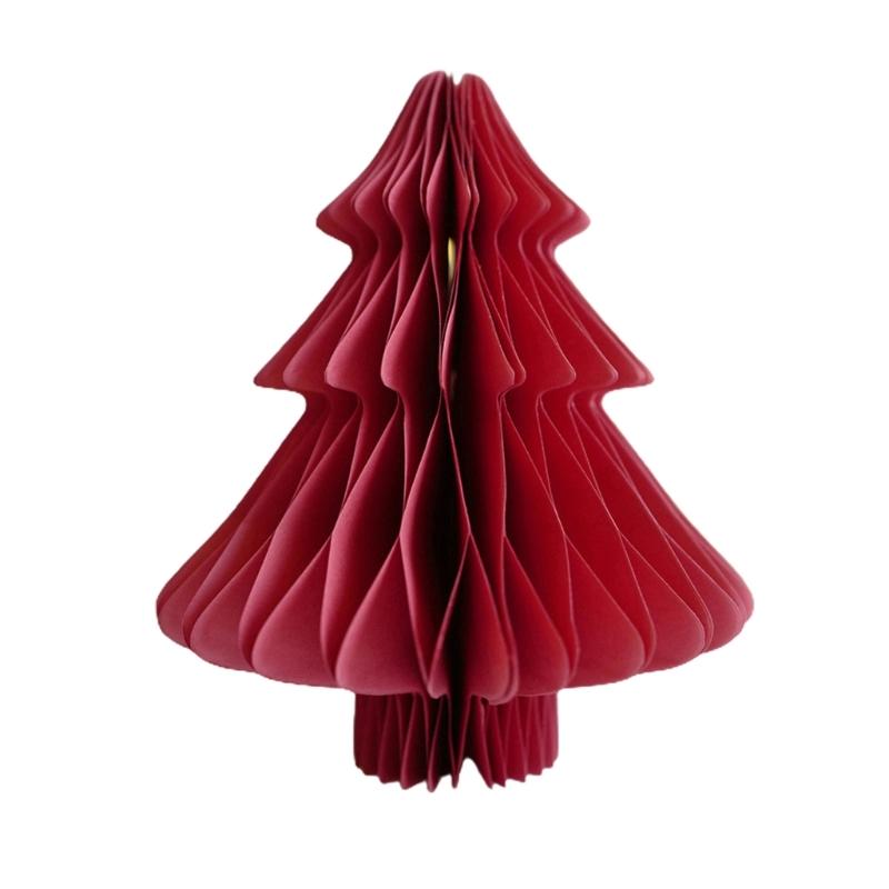 Christmas Paper Ornaments Handmade Decorative Pieces Paper Christmas Tree Desktop Artwork for Holiday Party Decor