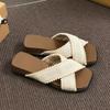 Shoes for Women Flax Slippers Summer Indoor Shoes Home Casual Beach Slides Ladies Travel  Sandals Slippers
