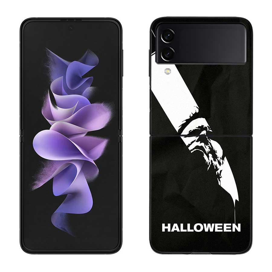 Halloween The Curse Of Michael Myers Horror Movie Case for Samsung Galaxy Z Flip 6 Flip 5 4 3 5G Black Cell Phone Cover Samsu