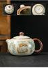 Xishi Pot, Cat Teapot, Kung Fu Teapot, Tea Maker Set, Ru Kiln, One Person Drinking, Women's Ceramic Home Use